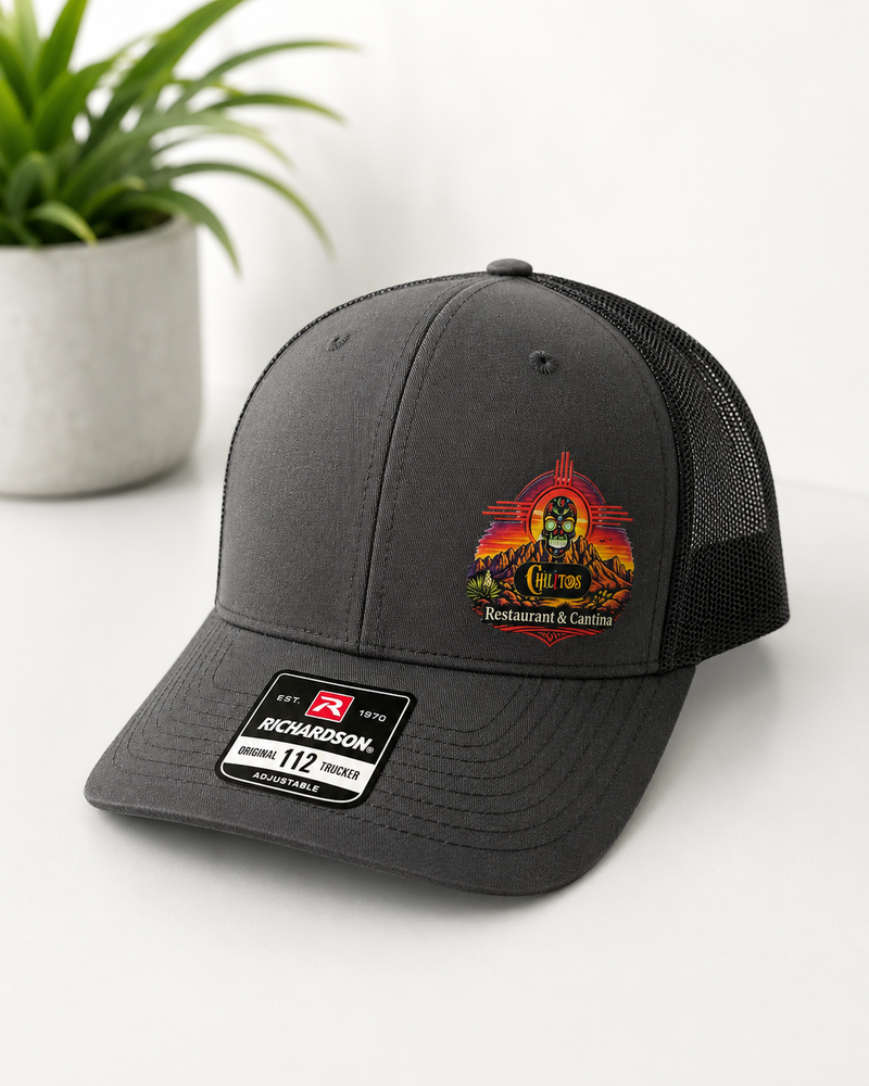 Chilitos Richardson 112 Trucker Hat – Charcoal/Black