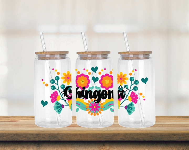 16oz Glass Can Chingona