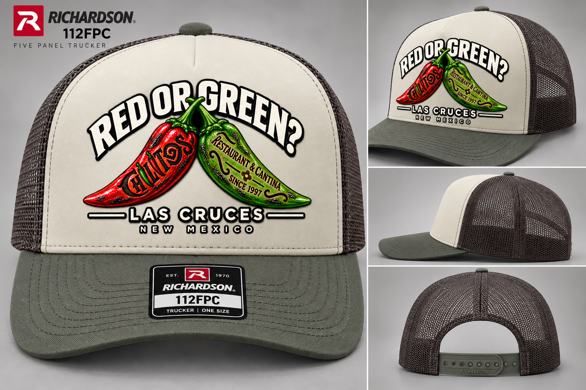 Red or Green? Chilitos Richardson 112FPC Trucker Hat